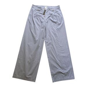 NWT J. Crew Pants Womens 16T White Pleated Button Front Chino High Rise Straight